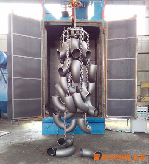 吊鉤式拋丸機(jī)處理工件效果